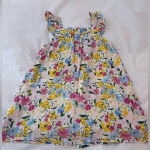 AngelDear NWT Sleeveless Cotton Muslin Floral Print Dress